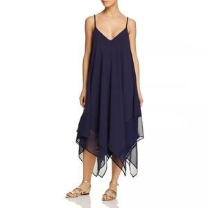 Tommy Bahama Beachy Boho Hankerchief Scarf Dress Lagenlook Midi Dress S/M